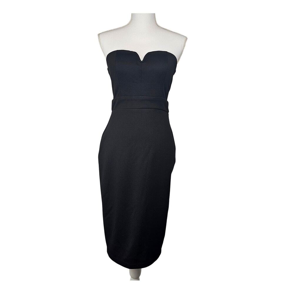 SPEECHLESS WOMEN’S  BLACK STRAPLESS SWEETHEART NECKLINE COCKTAIL DRESS – SIZE 7